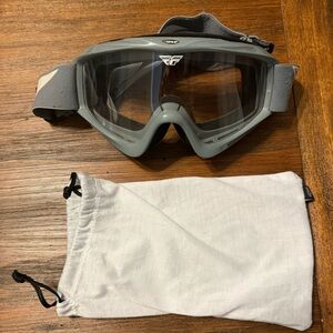 FLY Racing Goggles with Duster Bag